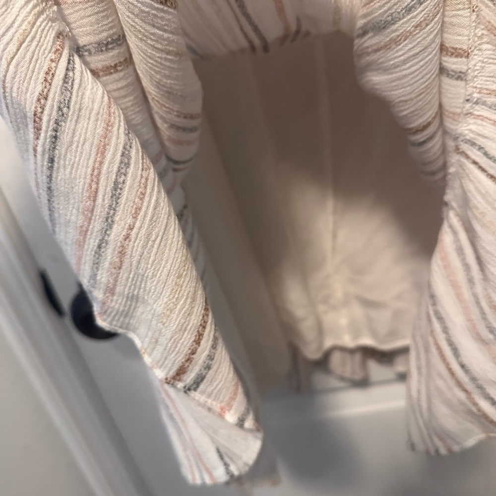 Karlie Multicolor Striped Ruffle Blouse - Picture 5 of 5